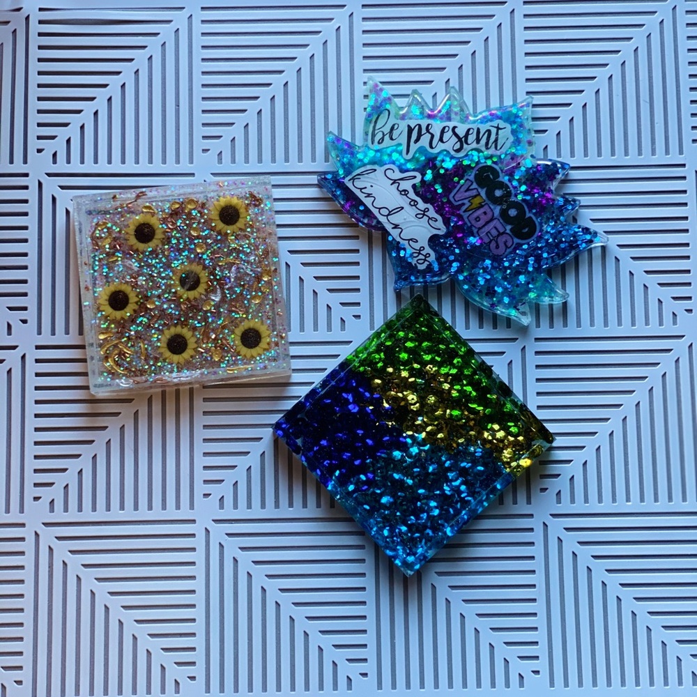 Set of 3 Homemade Coasters